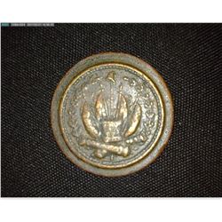 1863 Civil War Token Error, Struck out of Collar, 22mm Planchet.