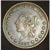 Image 1 : 1837 U.S. Hard Times Token "Millions for Defence Not One Cent For Tribute", HT-47. VF.