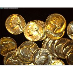 (22) 1961 D Jefferson Nickels. All Uncirculated, bound to be a few Gems in this group. Stored in a t