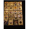 Image 1 : (19) Political Pin-backs and etc. in a plastic coin page.