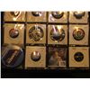Image 2 : (19) Political Pin-backs and etc. in a plastic coin page.