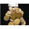 Image 1 : (50) Old U.S. Shell Case Copper WW II Wheat Cents.