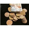 Image 3 : (50) Old U.S. Shell Case Copper WW II Wheat Cents.