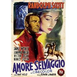  LOT OF 2 POSTERS FOR THE FILM "AMORE SELVAGGIO"