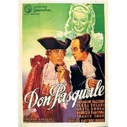  LOT OF 4 POSTERS FOR THE FILM "DON PASQUALE"