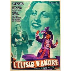  LOT OF 2 POSTERS FOR THE FILM "L'ELISIR D'AMORE"