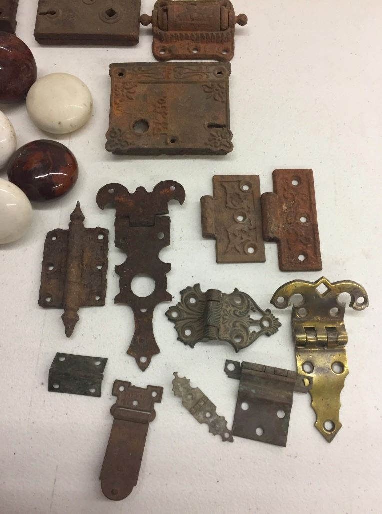 Antique Door Knobs Hinges Latches