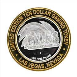 .999 Silver Palms A Maloof Casino Resort $10 Casino Gaming Token Limited Edition