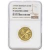 Image 1 : 1975FM $100 Bermuda Royal Visit Gold Coin NGC PF68 Ultra Cameo