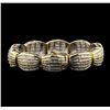 Image 2 : 14KT Yellow Gold 5.10ctw Diamond Bracelet