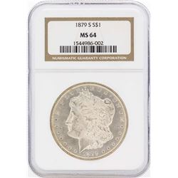 1879-S $1 Morgan Silver Dollar Coin NGC MS64