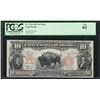 Image 1 : 1901 $10 Bison Legal Tender Currency Note PCGS New 61 Mule