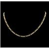 Image 1 : 14KT Yellow Gold Figaro Chain