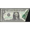 Image 1 : 1985 $1 Federal Reserve Note ERROR Print on Foldover