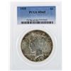 Image 1 : 1935 $1 Peace Silver Dollar Coin PCGS MS65