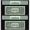 Image 2 : (2) Sequential 1957 $1 Silver Certificate STAR Notes PCGS Gem New 66PPQ