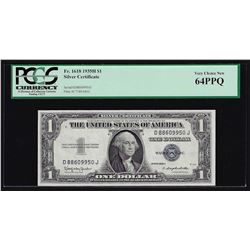 1935H $1 Silver Certificate Note PCGS Very Choice New 64PPQ