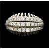 Image 1 : 18KT White Gold 1.00ctw Diamond Ring