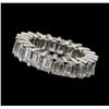 Image 2 : 14KT White Gold 7.50ctw Diamond Eternity Band
