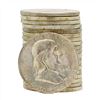 Image 1 : Roll of (20) 1963-D Brilliant Uncirculated Franklin Half Dollar Silver Coins