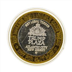 .999 Silver Trump Plaza $10 Casino Gaming Token Limited Edition