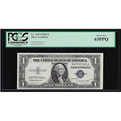 1935H $1 Silver Certificate Note PCGS Choice New 63PPQ