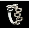 Image 4 : 14KT White Gold 0.45ctw Diamond Ring