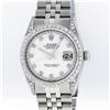 Image 1 : Rolex Mens Stainless Steel 1.00ctw Diamond Datejust Wristwatch