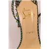 Image 5 : Authentic Christian Louboutin Snakeskin Strass & Spikes Heels