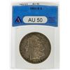 Image 1 : 1893-S $1 Morgan Silver Dollar Coin ANACS Graded AU50