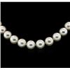 Image 2 : 14KT White Gold 9mm South Sea Cultured Pearl Necklace