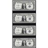 Image 1 : Lot of (4) Consecutive 1935H $1 Silver Certificate Notes
