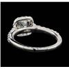 Image 3 : 14KT White Gold 1.00ctw Diamond Ring