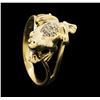 Image 4 : 14KT Yellow Gold 0.07ctw Frog Ring
