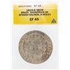 Image 1 : 1815-960R Brazil Overatruck on Spanish Colonial 8 Reales Coin EF45