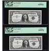Image 1 : (2) Sequential 1957B $1 Silver Certificate Notes PCGS Gem New 66PPQ