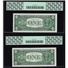 Image 2 : (2) Sequential 1957B $1 Silver Certificate Notes PCGS Gem New 66PPQ