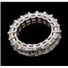 Image 3 : 14KT White Gold 7.65ctw Diamond Eternity Band