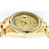 Image 8 : Rolex Mens President 18K Yellow Gold Ruby and 1.30ctw Diamond Day Date Wristwatc