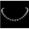 Image 1 : 14KT White Gold 11-13mm Tahitian Pearl Necklace