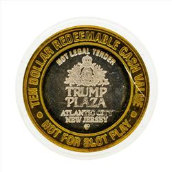 .999 Silver Trump Plaza $10 Casino Gaming Token Limited Edition