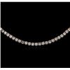 Image 1 : 18K White Gold 21.00ctw Diamond Tennis Necklace