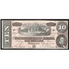 Image 1 : 1864 $10 The Confederate States of America Note