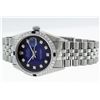 Image 6 : Rolex Mens Stainless Steel Sapphire and Diamond Datejust Wristwatch
