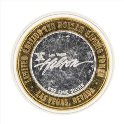 .999 Silver Las Vegas Hilton $10 Casino Gaming Token Limited Edition