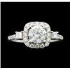 Image 1 : 18KT White Gold 1.63ctw Diamond Ring