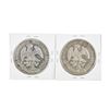 Image 2 : Set of (2) Mexico 8 Reales Silver Coins
