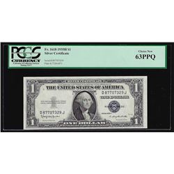 1935H $1 Silver Certificate Note PCGS Choice New 63PPQ