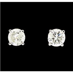14KT White Gold 1.15ctw Diamond Earrings
