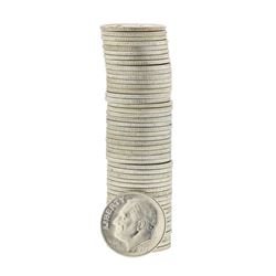 Roll of (50) 1952-D Brilliant Uncirculated Roosevelt Dimes